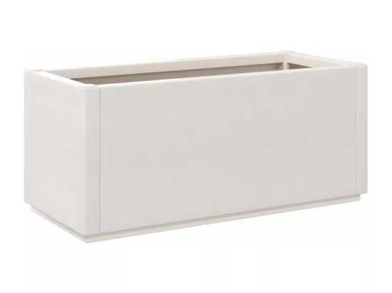 Jardinière blanc 80x36x35 cm PP