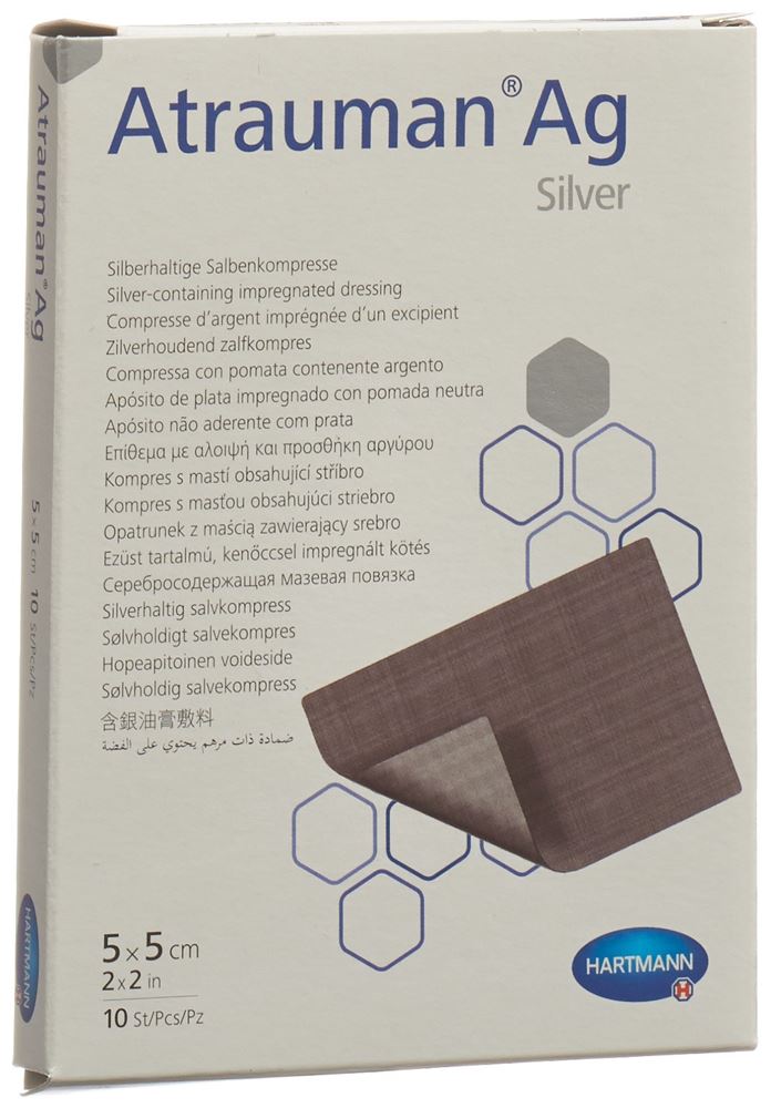 Atrauman Ag Kompressen 5x5cm steril Box 10 Stk