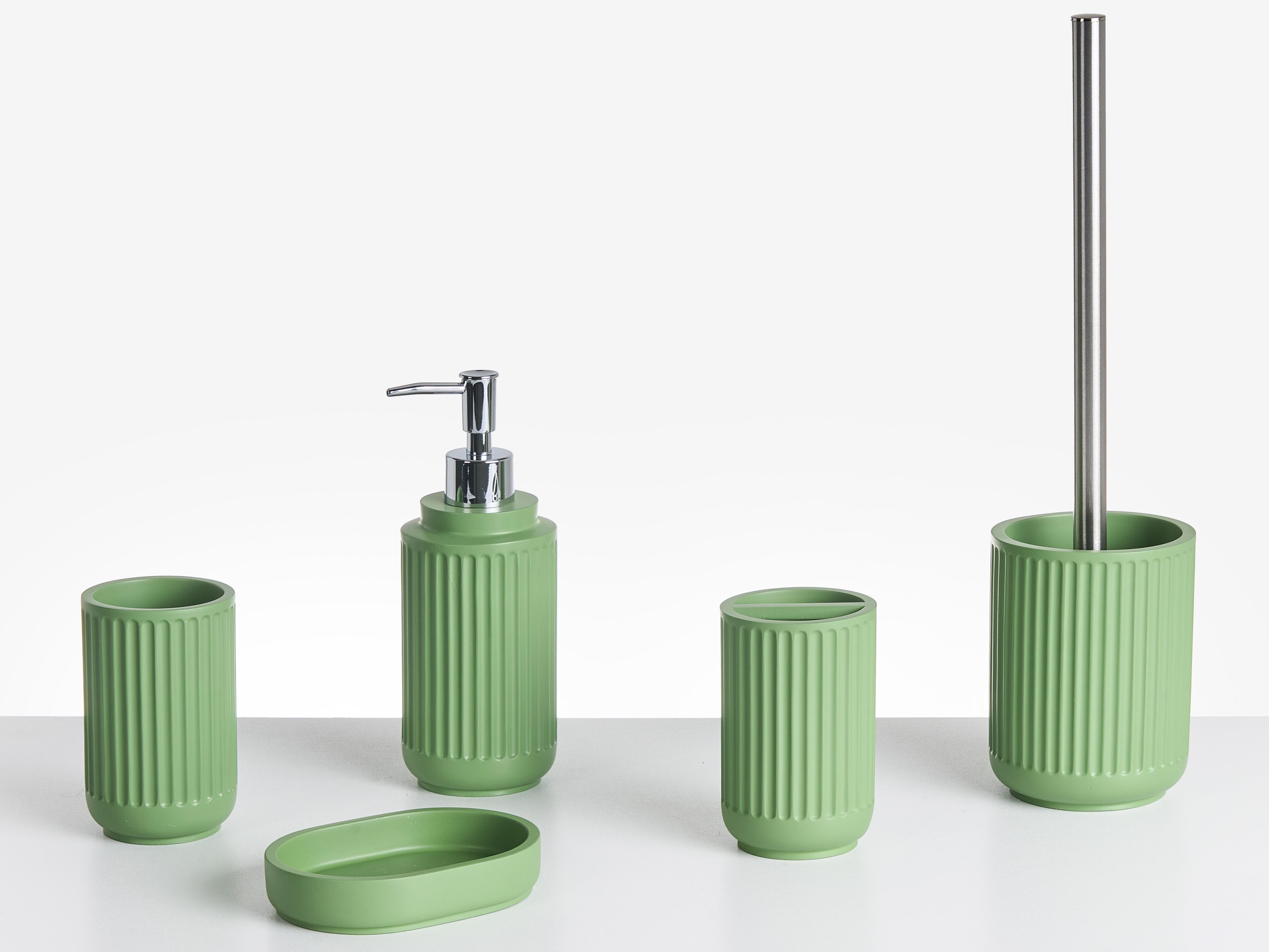 5-delige badkameraccessoireset HUARMEY Groen