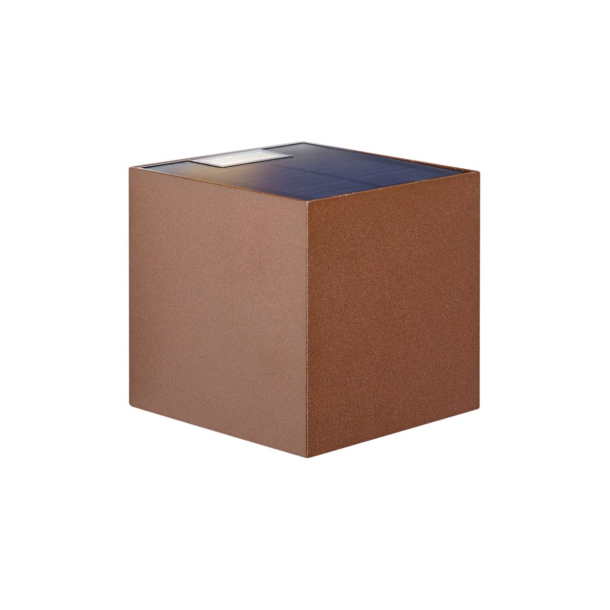 Buiten wandlamp roestbruin incl. LED 2-lichts IP65 met dimlicht en solar - Charlene