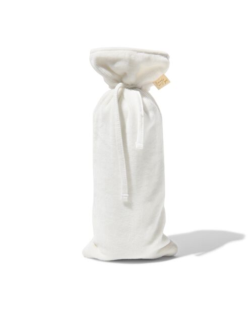 housse de bouillotte - 33x13.5 - velours blanc