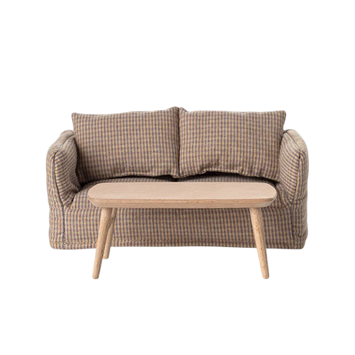 Maileg Maus Couchtisch Natur