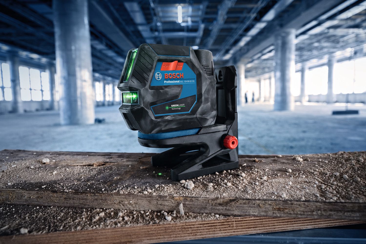 Bosch Professional GCL 12V-50-22 CG Punt- en kruislijnlaser groen 12V Basic Body met batterijhouder - 0601066S00