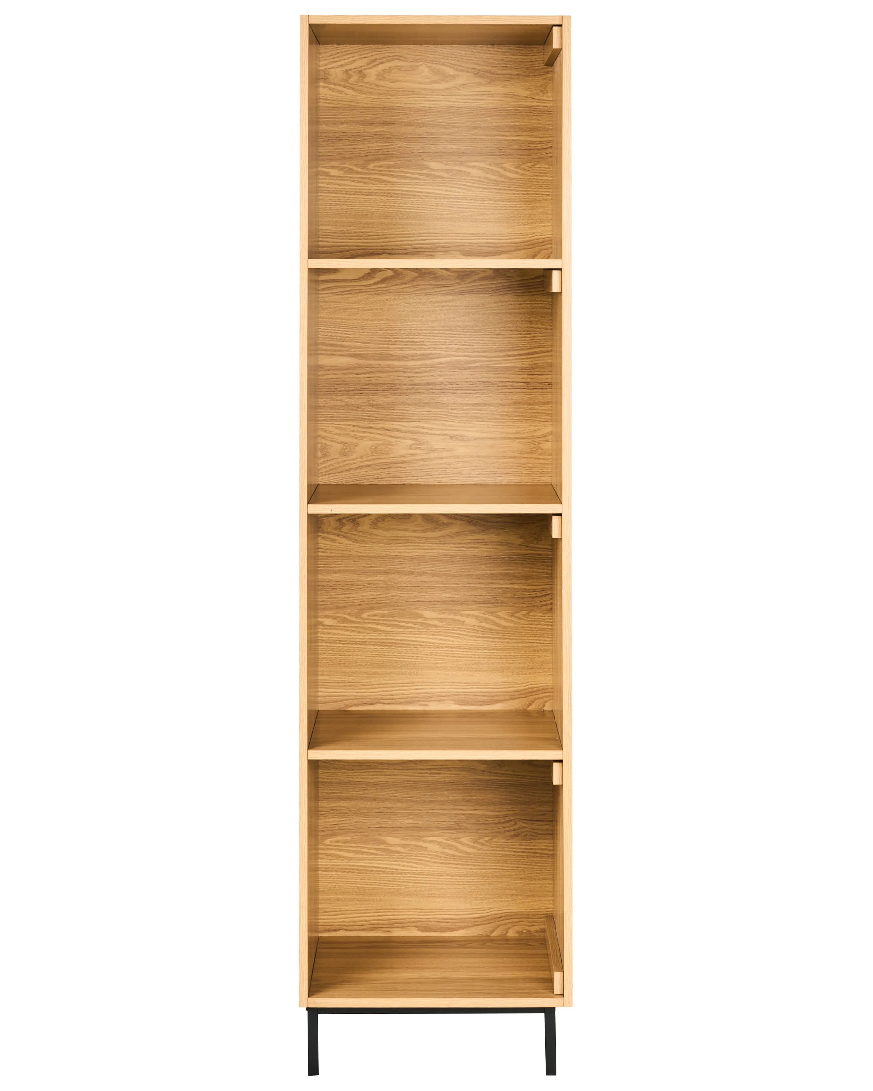 Open kast met 9 planken LEANDRO Lichtbruin