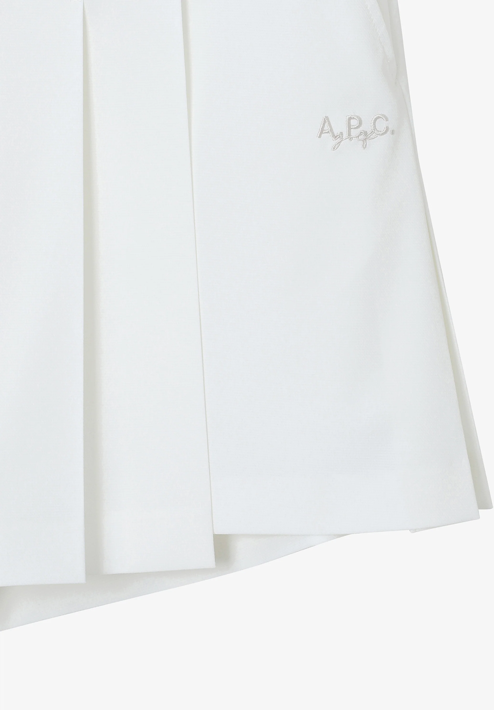 Jupe plissée A.P.C. Golf - Blanc