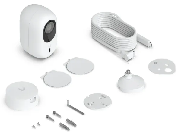 Ubiquiti UniFi G6 Instant - Netværksovervågningskamera - hærværkssikret / vejrbestandig - farve - 8 MP - 3840 x 2160 - 4K - fast brændvidde - audio - trådløs - WiFi - Bluetooth - DC 5 V