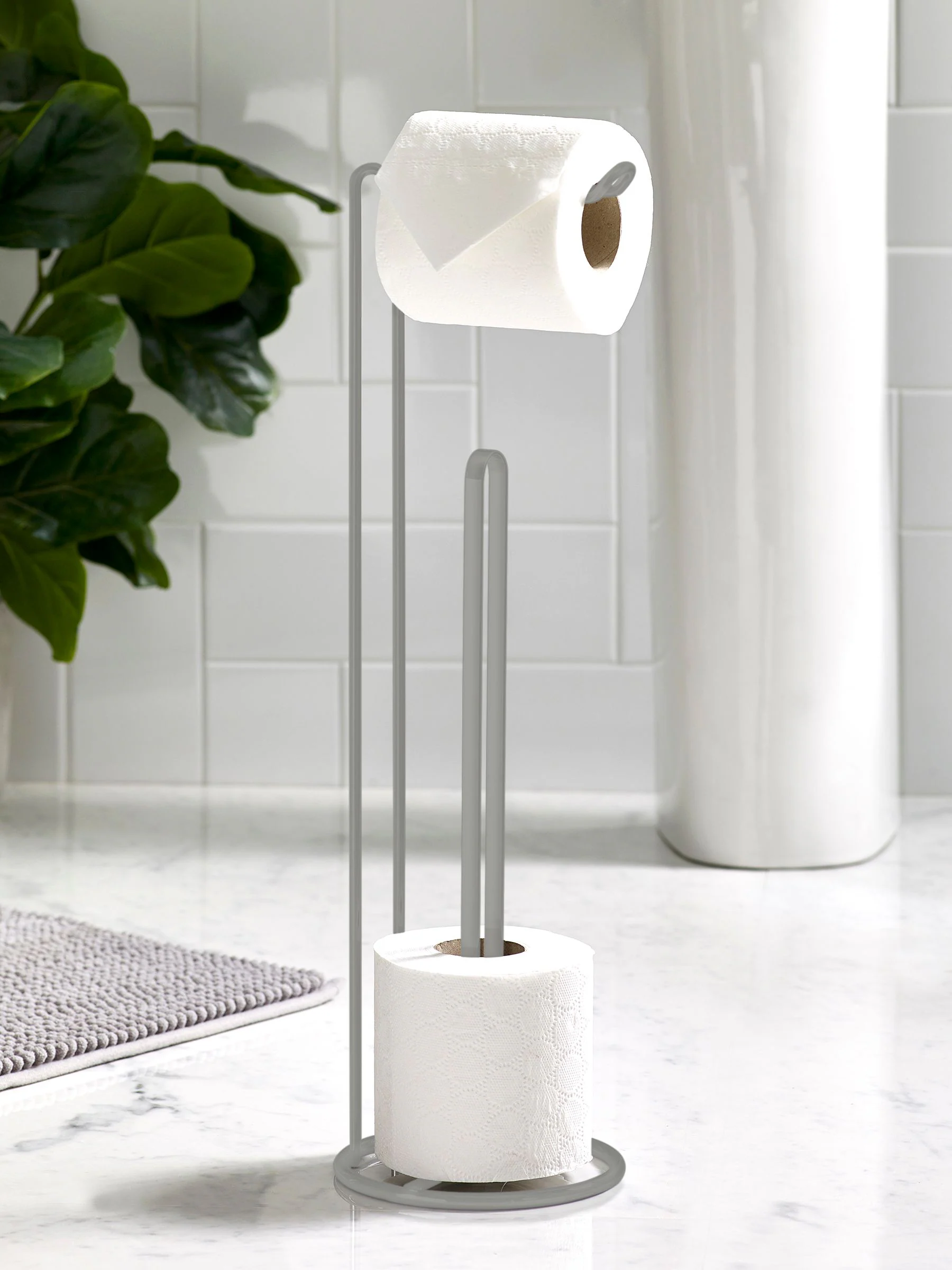 Toiletrolhouder van metalen draad