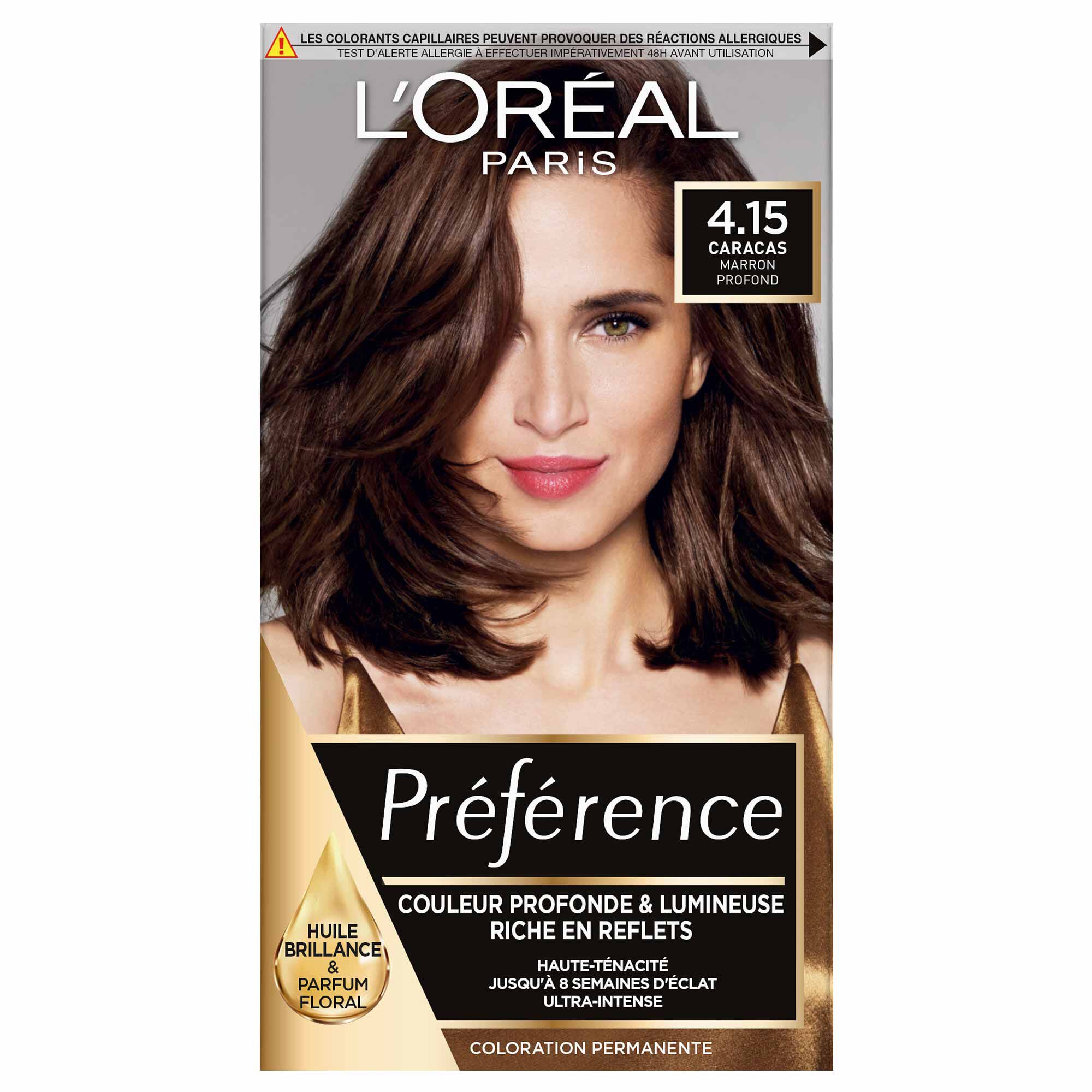 Préférence Châtains · Couleur profonde et lumineuse, riche en reflets