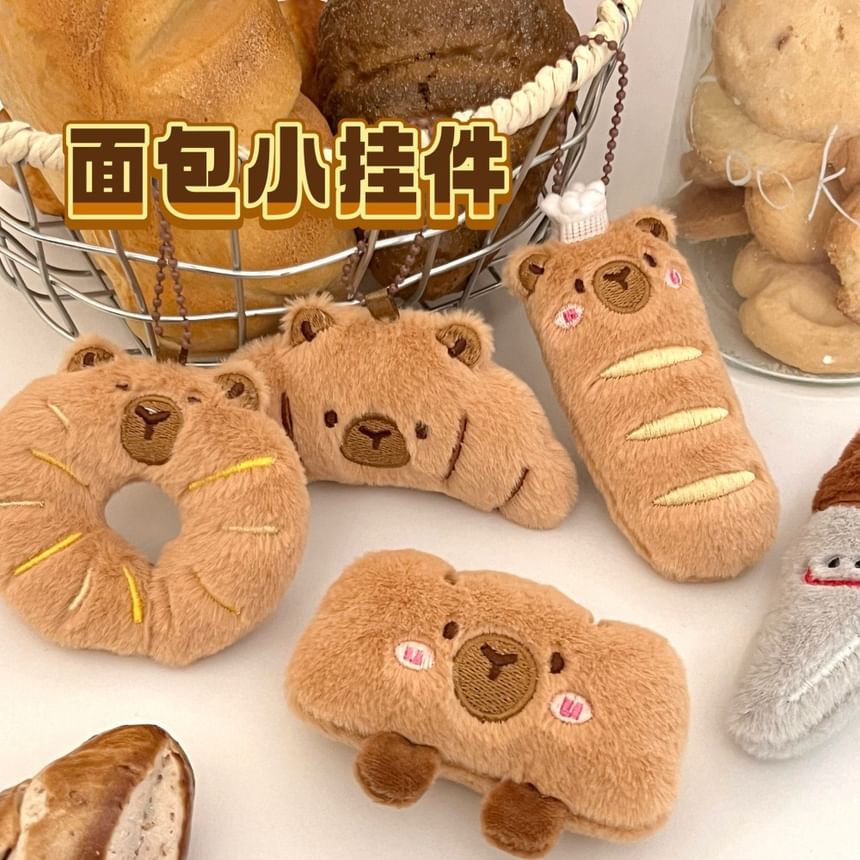 Bohod - Capybara Voedsel / Chef / Mes / Vork Pluche Tas Charm / Broche (Diverse Ontwerpen)