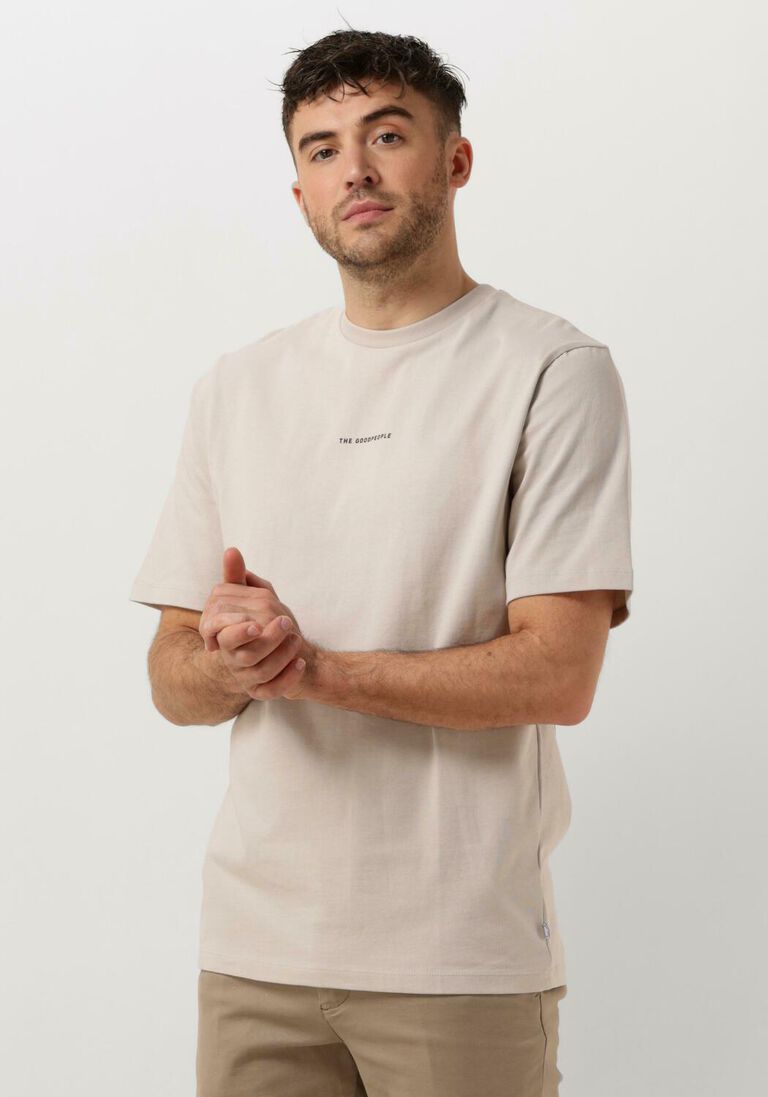 THE GOODPEOPLE beige the goodpeople t-shirt tphoto