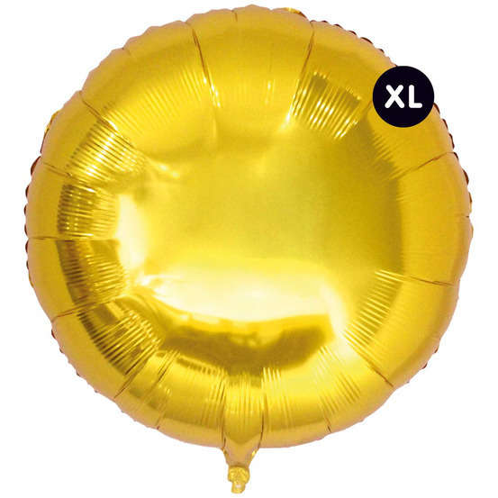 Ballon aluminium rond doré, haut. 86 cm