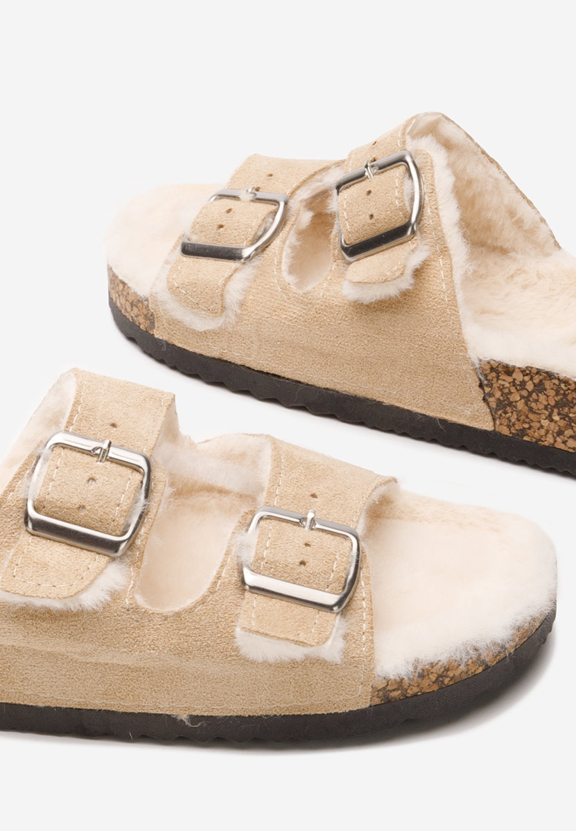 Chaussons pour femme beige Testa