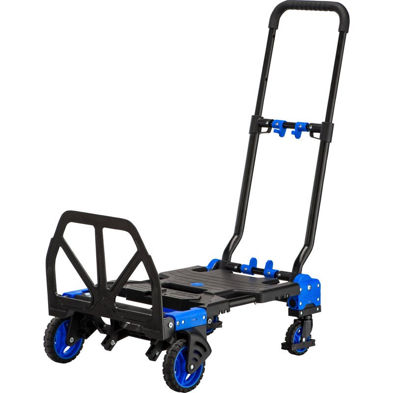 Diable chariot aluminium pliant 2 en 1 - Charge 68 kg