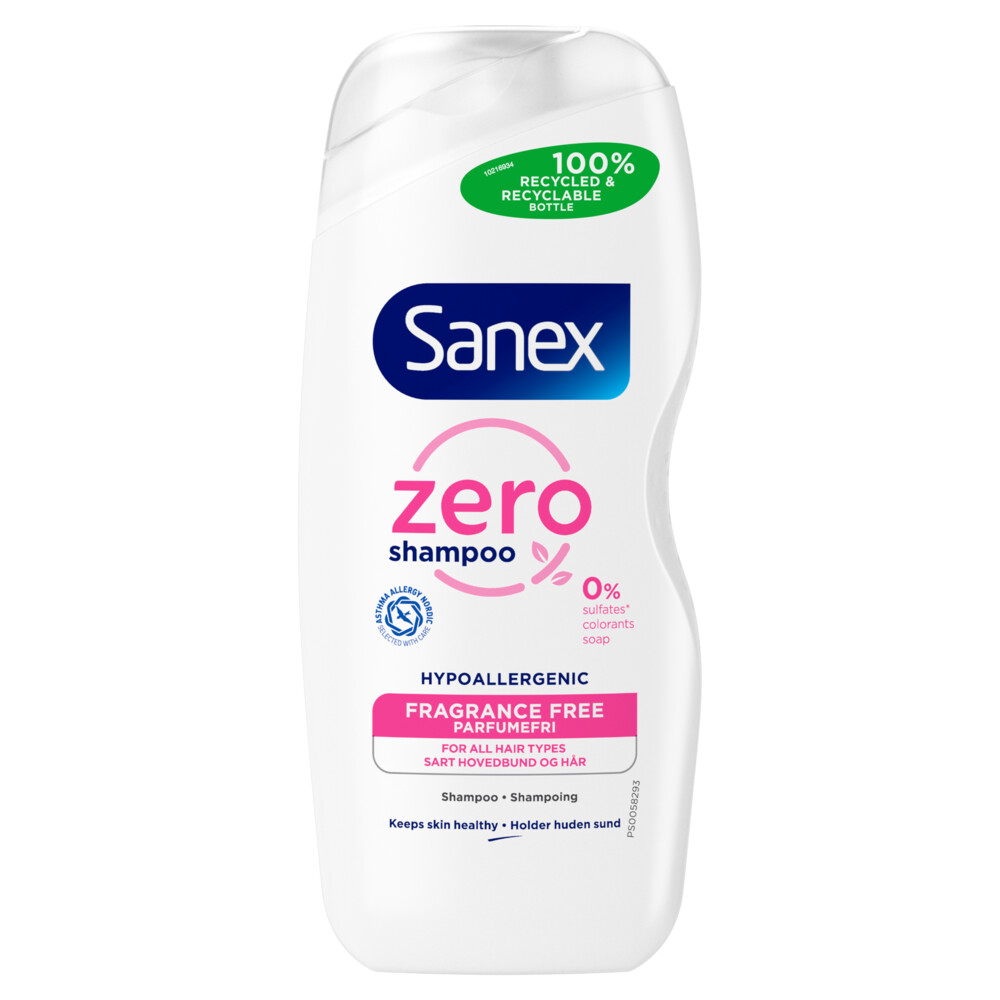 Sanex Shampoo Zero% Normaal Haar (250 ml)