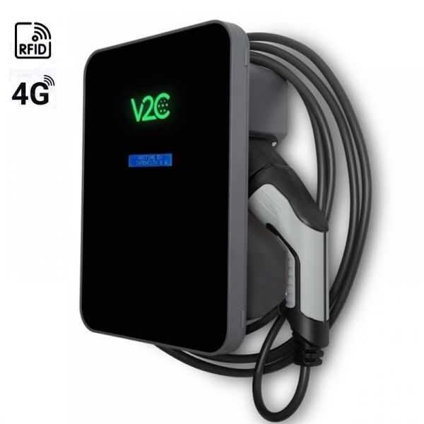V2C Wallbox Mono 7,4kw V2C PRO 4G RFID