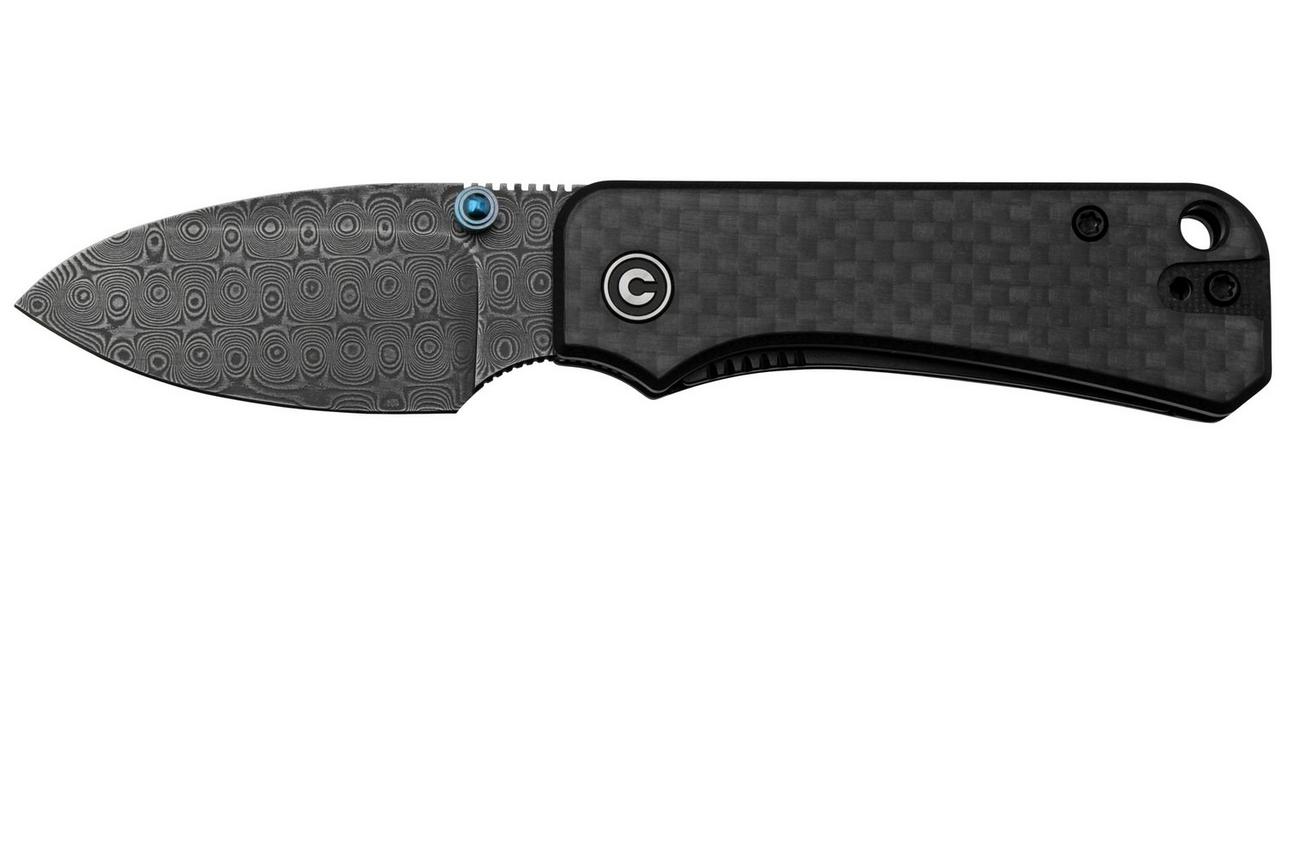 Civivi Baby Banter C19068S-DS1 Carbon Fiber, Damascus zakmes, Ben Petersen design