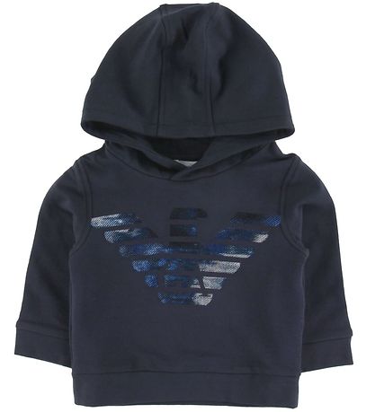 Emporio Armani Kapuzenpullover - Navy m. Logo