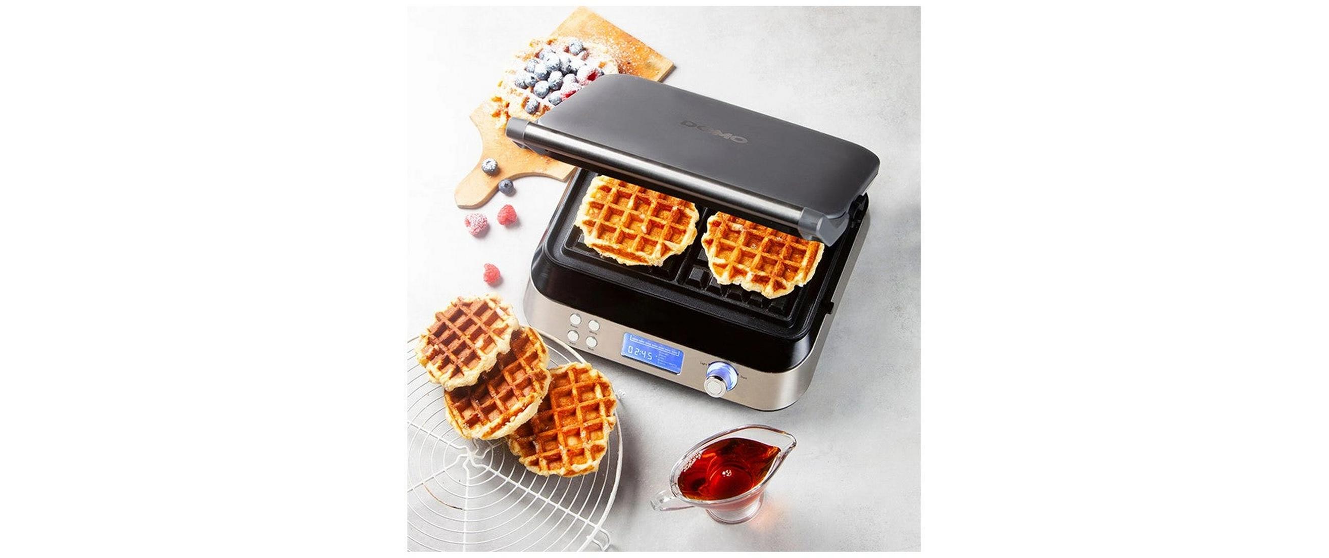 Waffeleisen DO9219WWaffelautomat in eleganter Edelstahlausführung