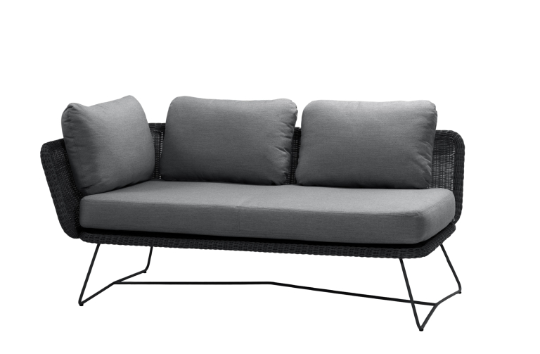 Cane-Line Horizon 2-zits loungebank module rechts grijs