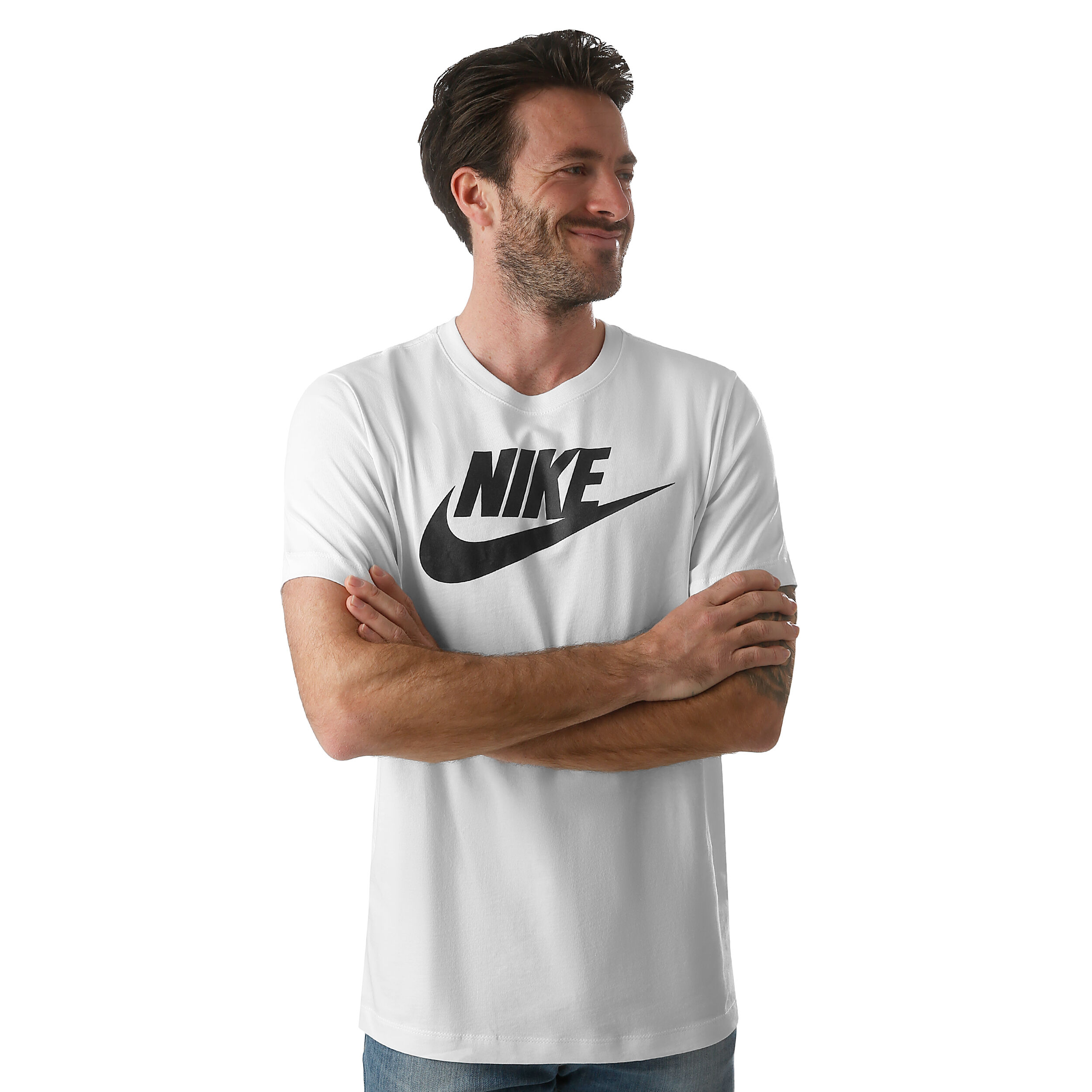 Nike Sportswear T-shirt Hommes - Blanc , Noir