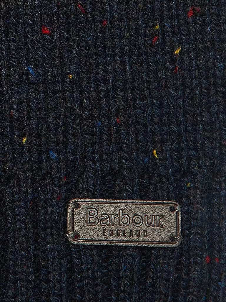 BARBOUR Geschenkset Haube und Schal DONEGAL dunkelblau