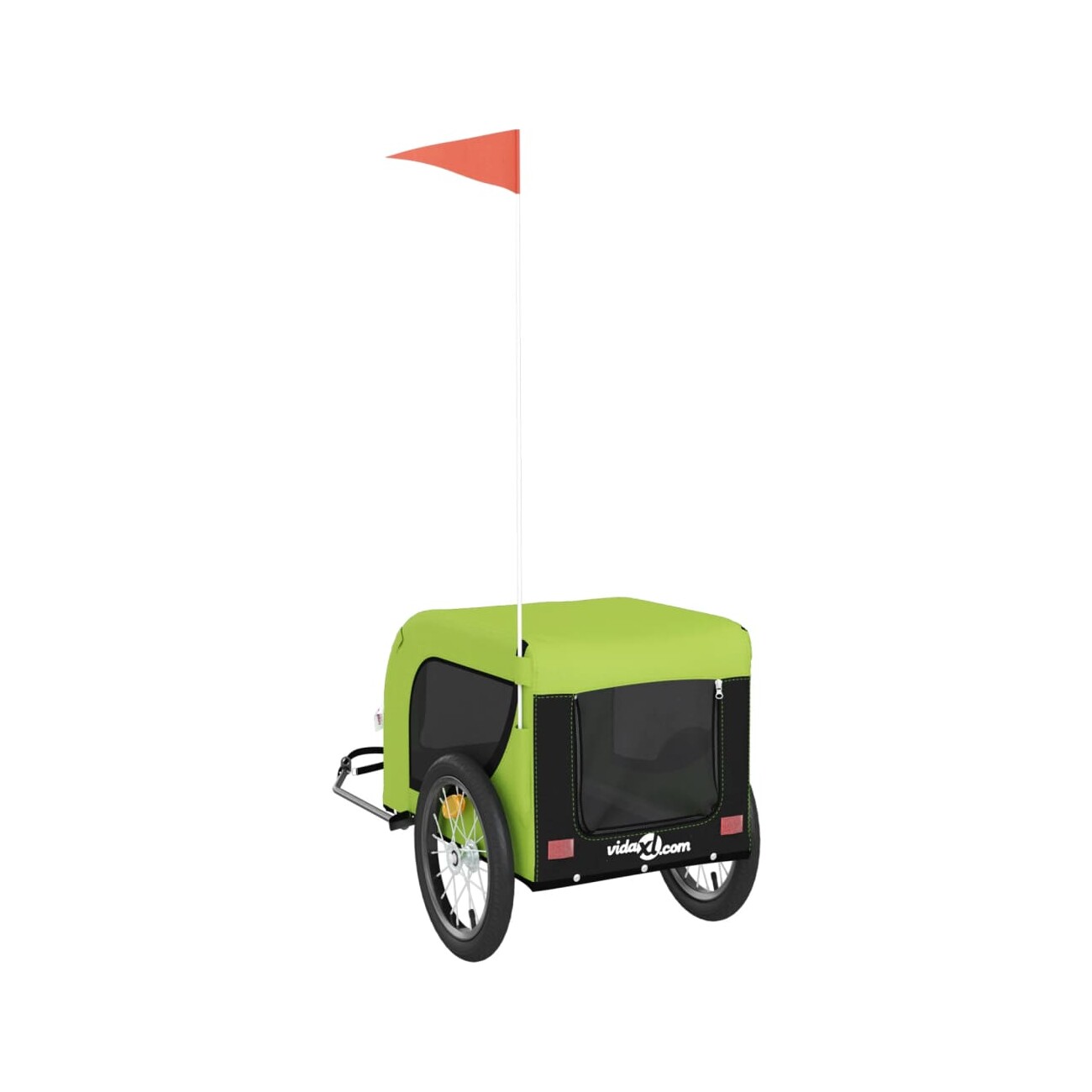 VidaXL Fahrradanhänger Hund 124 x 65 x 66 cm (L x B x H) grün