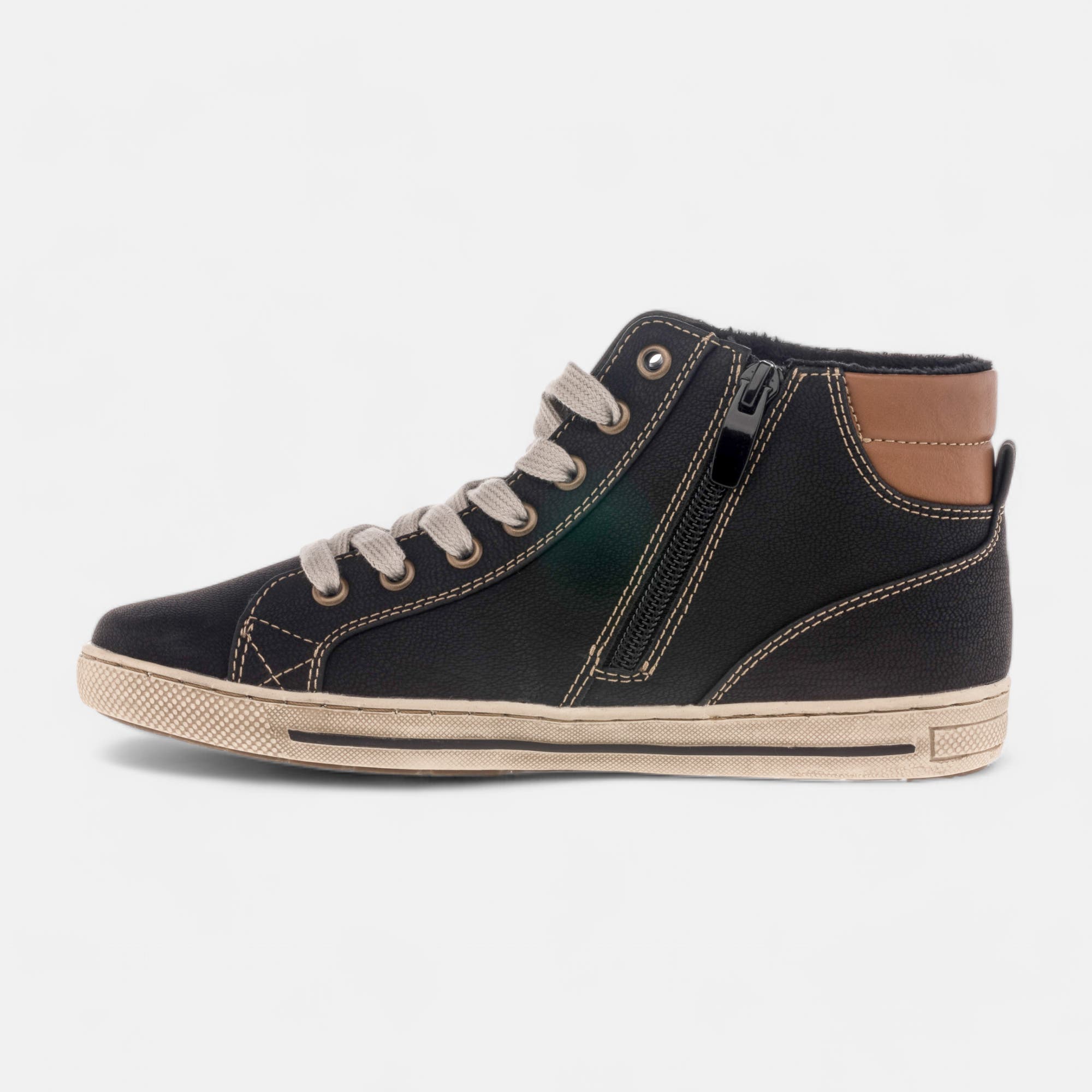 Baskets hautes Femme noir