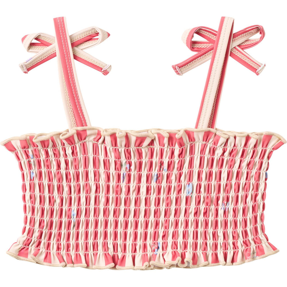 Køb Wheat Red Stripe Flowers Bikini Carla