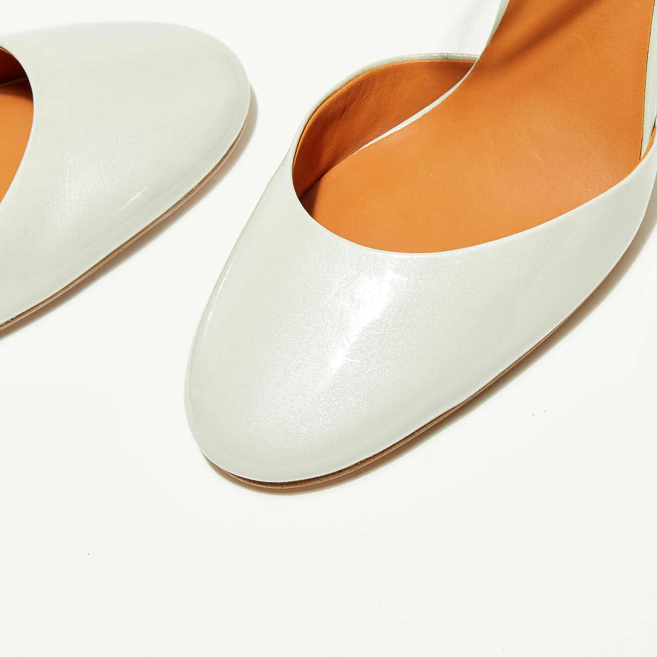 What For Babies en Cuir Lil blanc/bleu ciel - Talon 9.5 cm