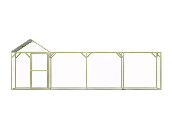 Poulailler 6x1,5x2 m Pinède imprégnée