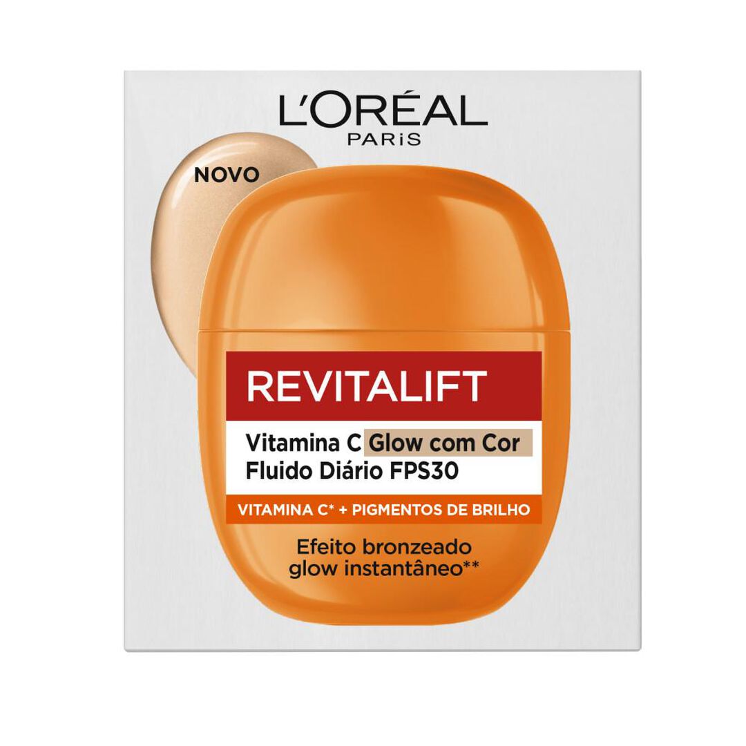 L'ORÉAL PARIS  Revitalift Vitamina C SPF30 - Hidratante com Cor - 40ml