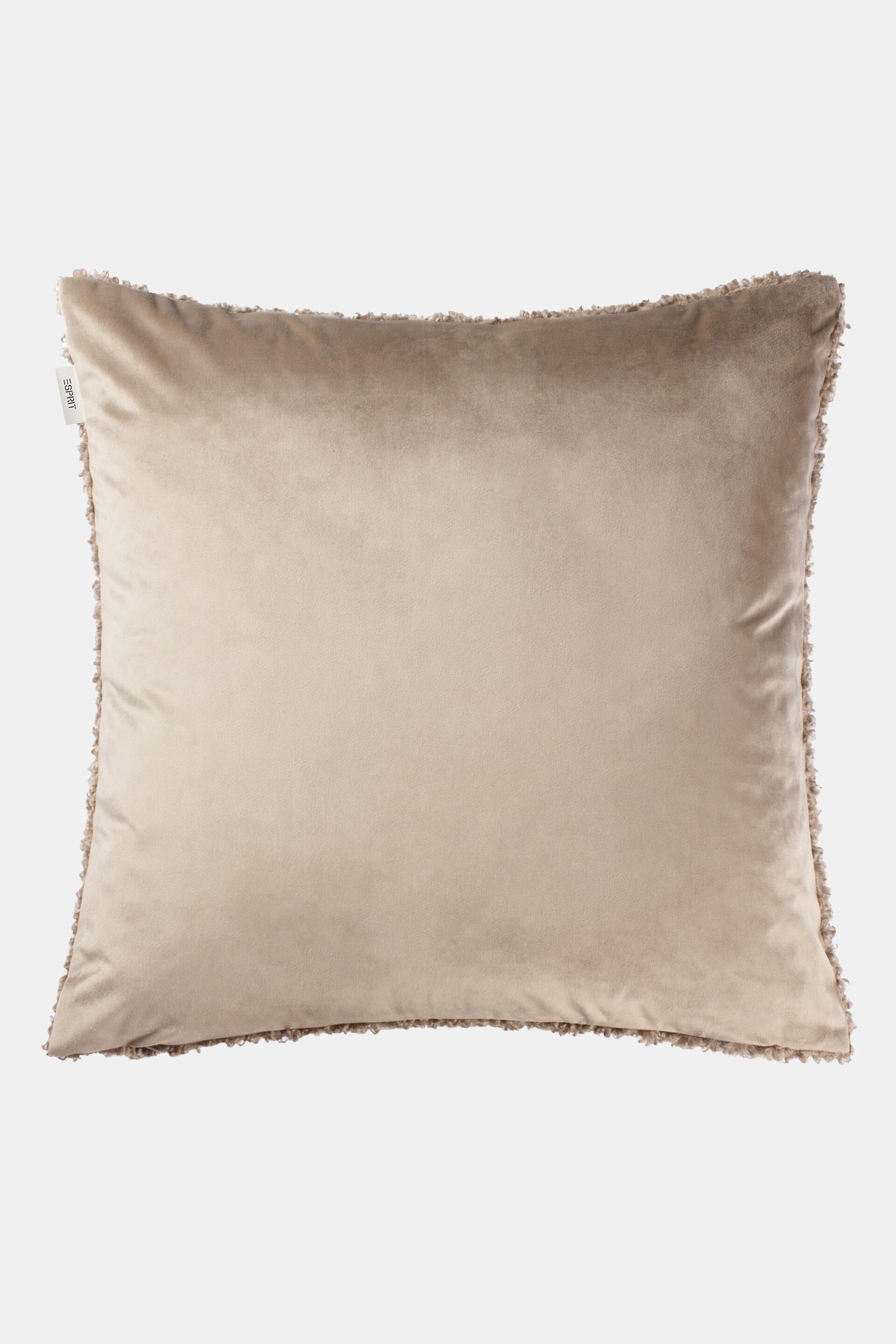 Housse de coussin en peluche