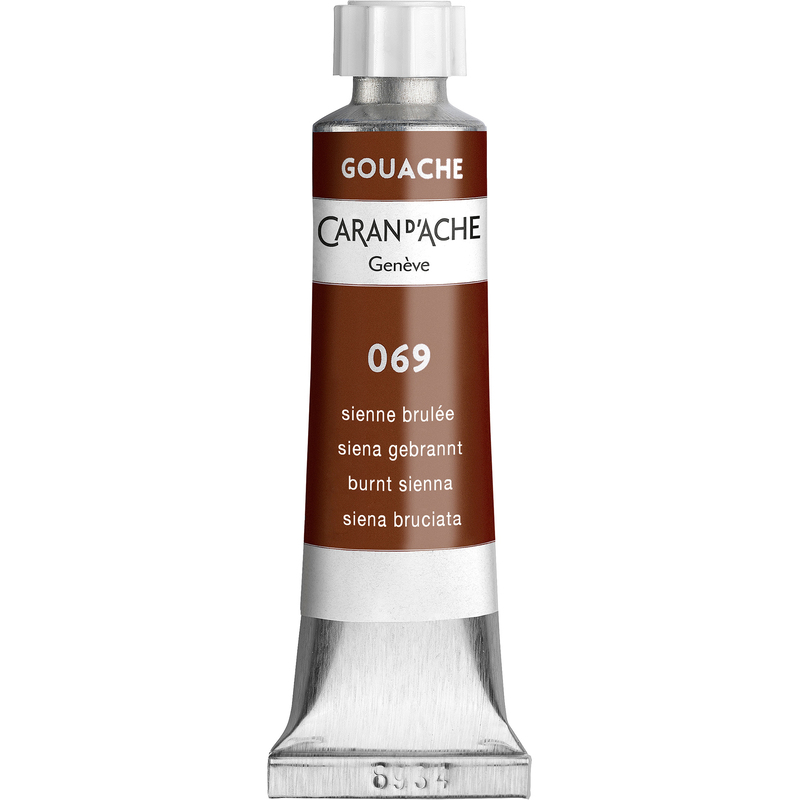 Caran d'Ache Gouache Studio, 10 ml, siena gebrannt, 1 Stück