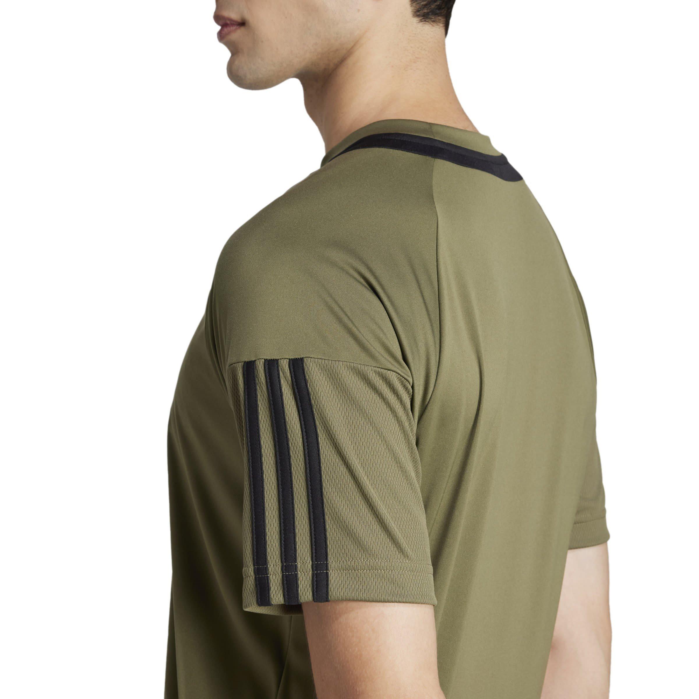 adidas Classic 3 Stripe Sereno T Shirt Mens