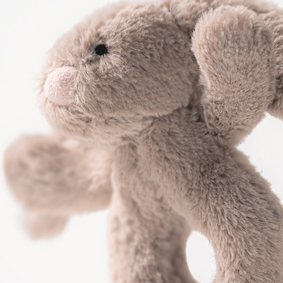 jellycat rammelaar bashful beige konijn - 18 cm