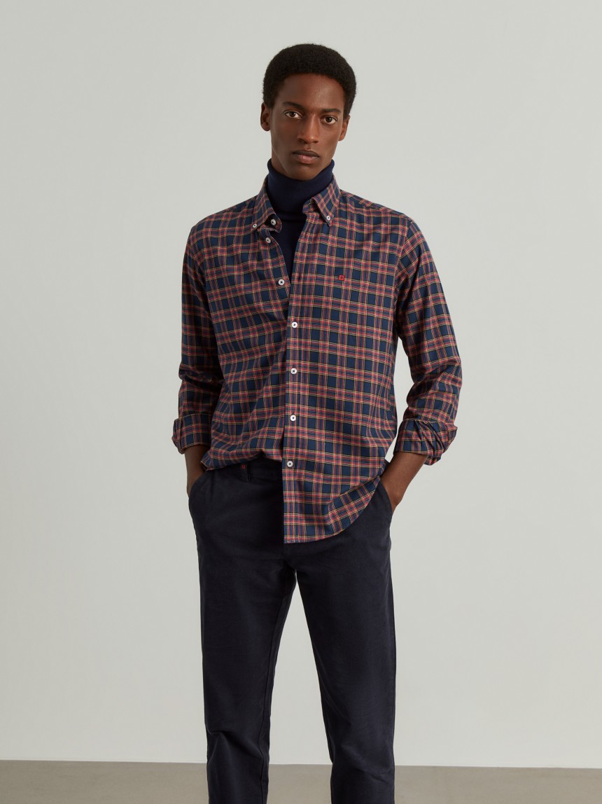 Camisa xadrez regular fit