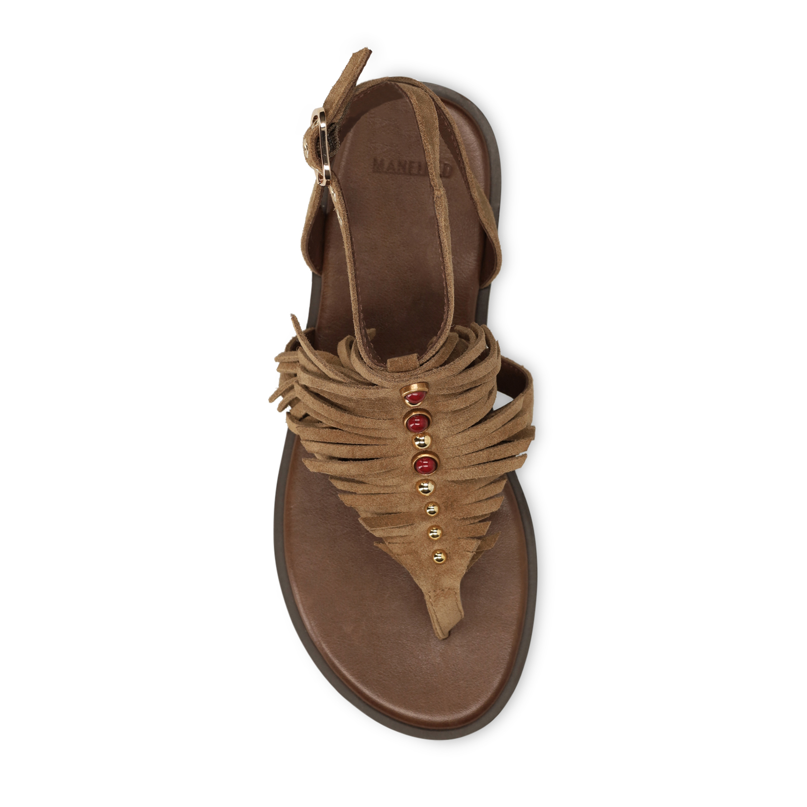Taupe suède slippers