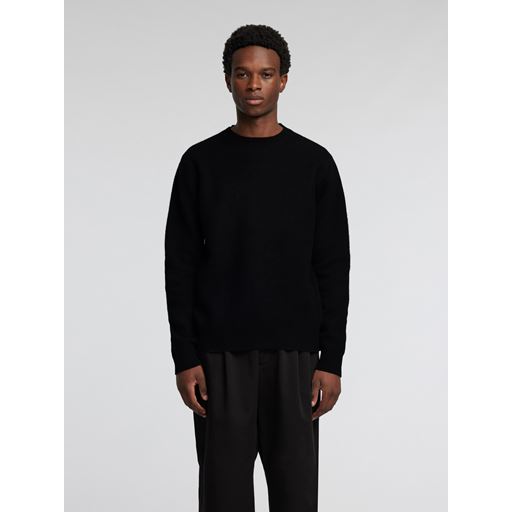 Annarr Ragi Wool Striktrøje, Black, M