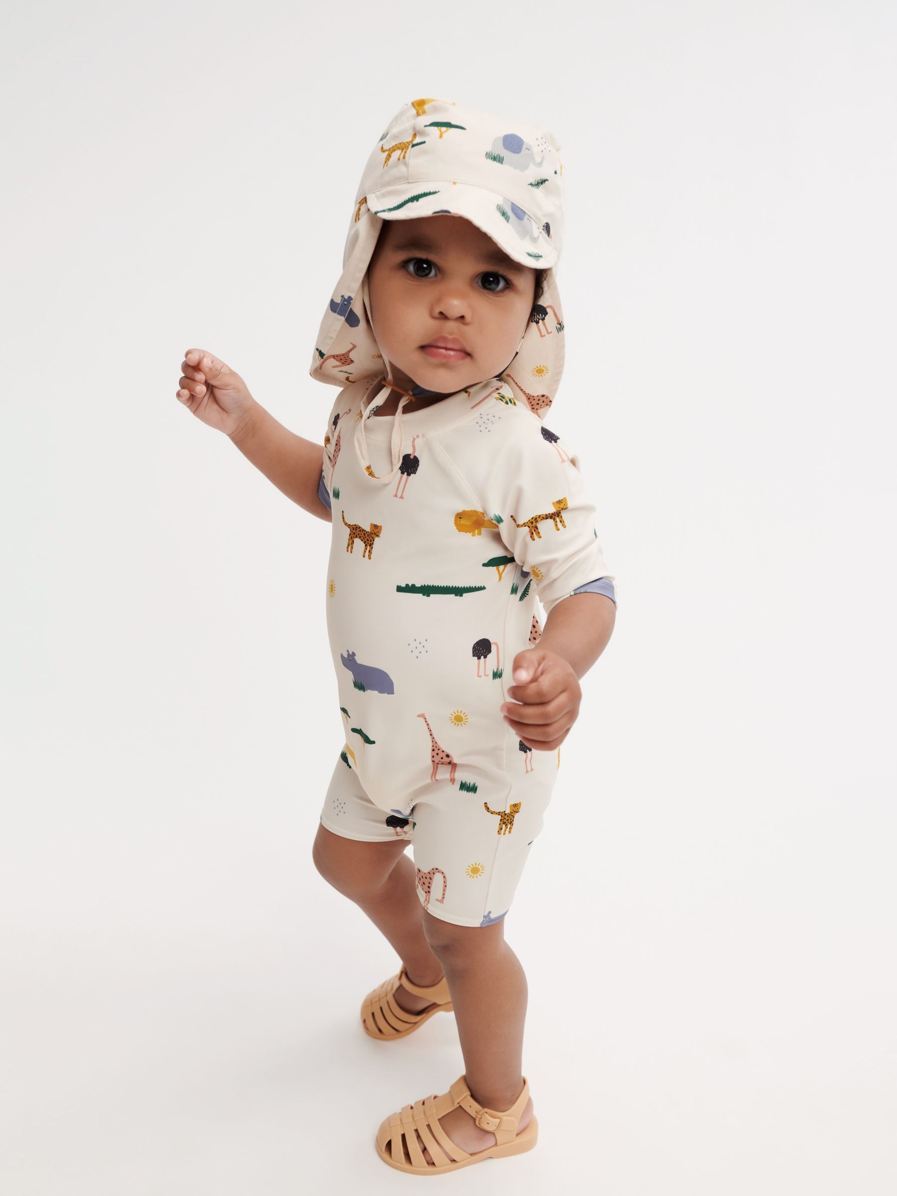 Liewood Baby Cream Thor Swim Jumpsuit