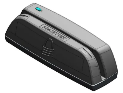 MagTek Dynamag MagneSafe Swipe Reader - Magnetisk kortlæser (Spor 1, 2 & 3) - USB - sort