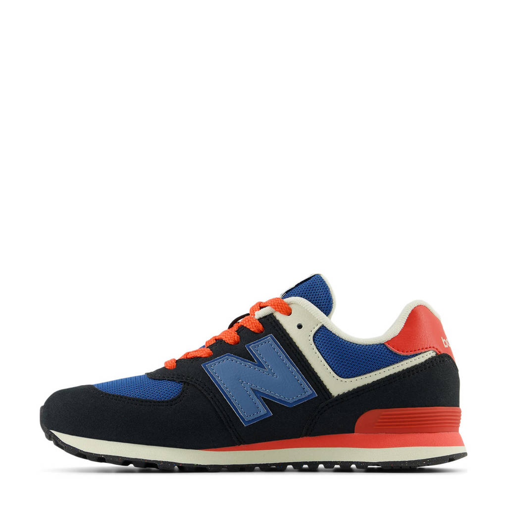 New Balance 574sneakers antraciet/rood/blauw