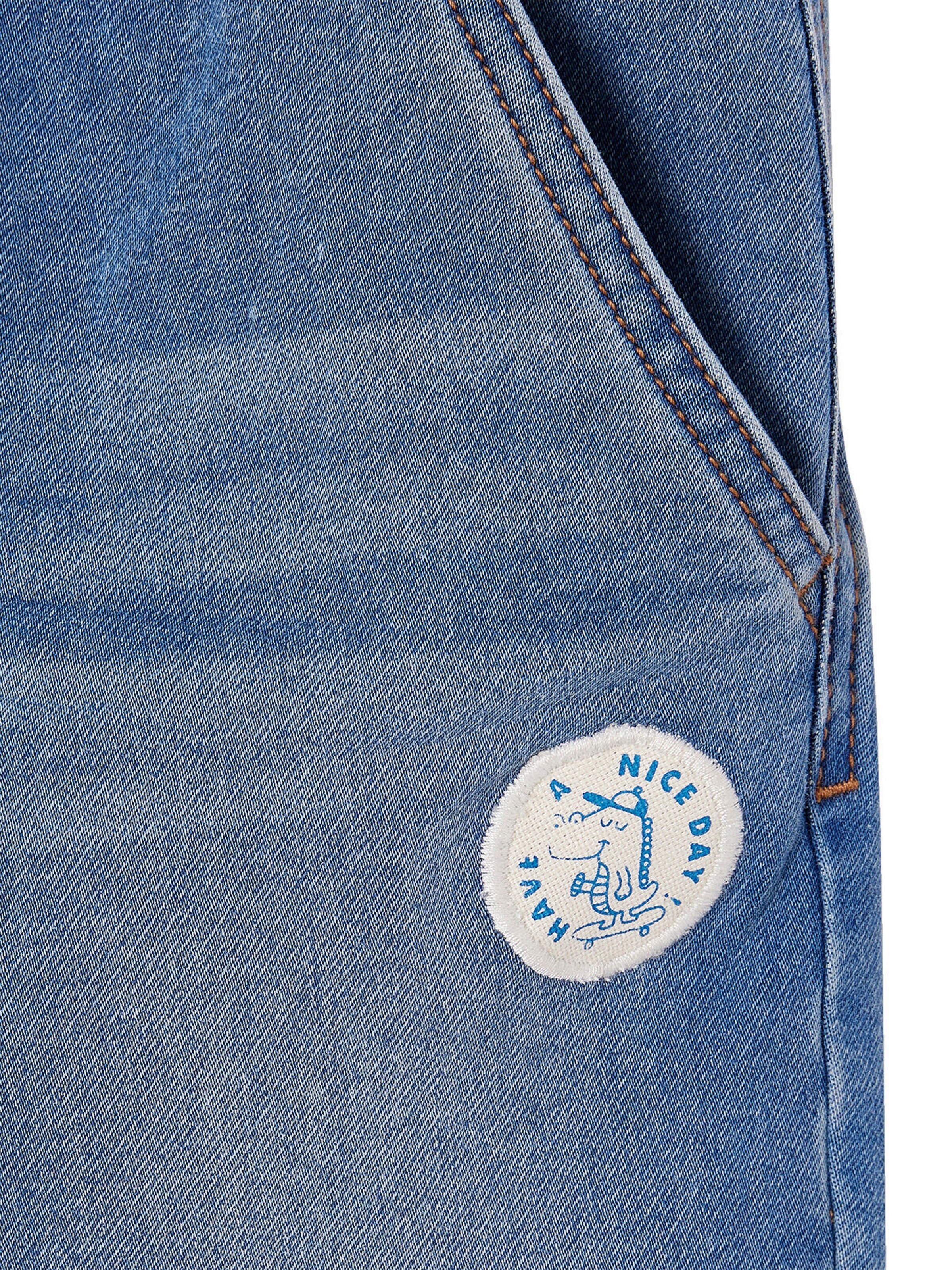 Vertbaudet Jungen Sweathose, Jeans-Optik double stone