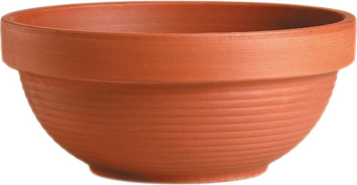 Mega Collections ribschaal D 28 cm terracotta