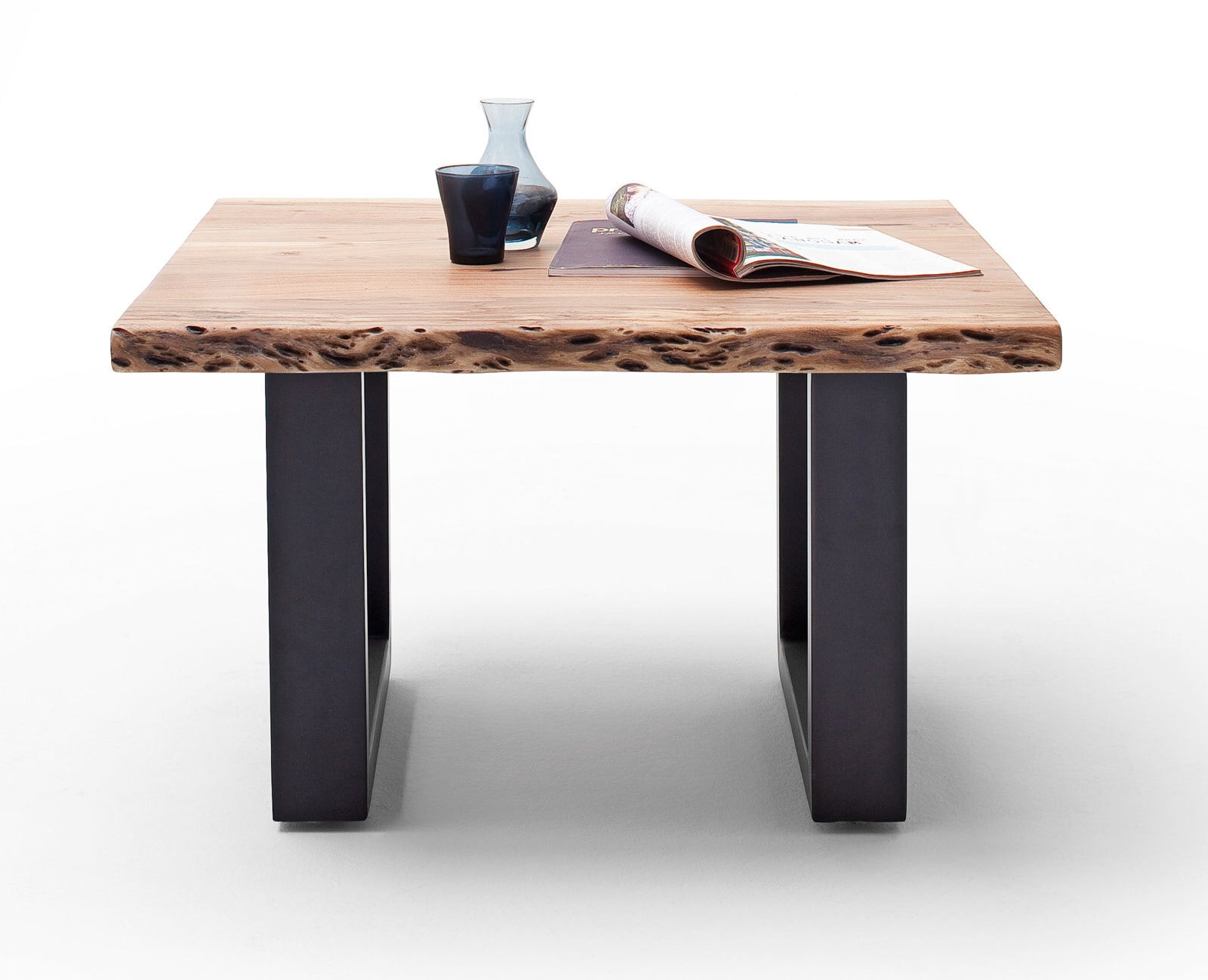 Couchtisch CARTAGENA U75 anthrazit /massiv natur