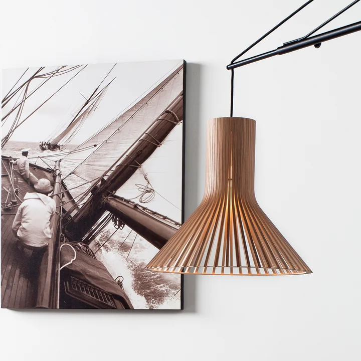 Secto - Puncto 4203 Pendelleuchte, Ø 45 x H 40 cm, Birke