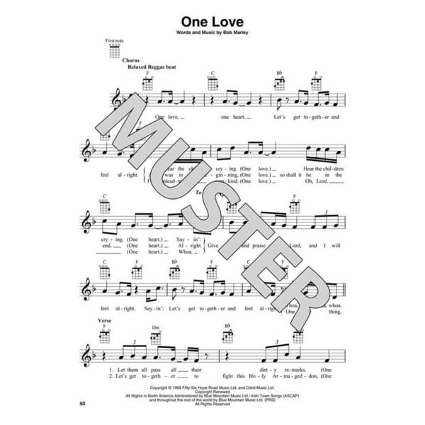 Hal Leonard Bob Marley For Ukulele