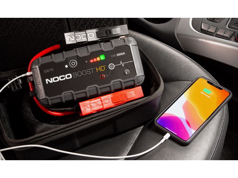 Noco Starterbatterie mit Ladefunktion GB70 12 V 2000A Starterbooster und Powerbank, 12 V, 5'000 mAh