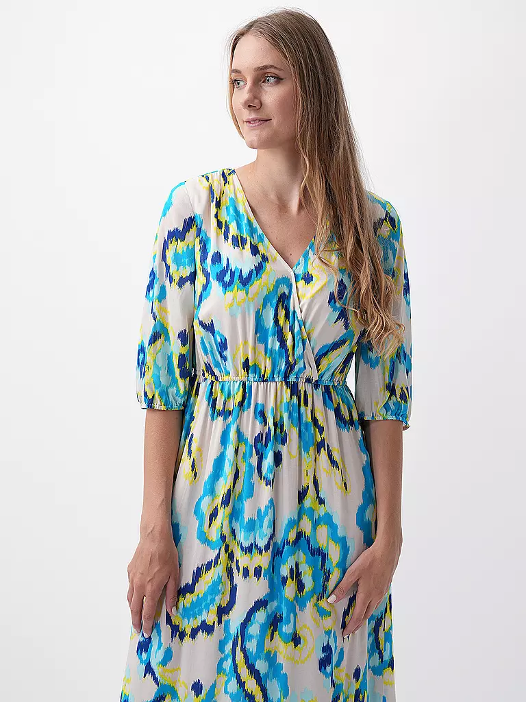COMMA Midikleid blau