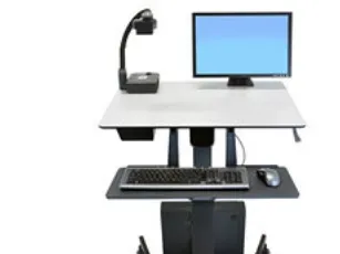 Ergotron TeachWell Mobile Digital Workspace - Vogn med hjul - Constant Force Technology - for notebook / tastatur/ mus - stål, phenolkomposit, højkvalitetsplastik - grafitgrå