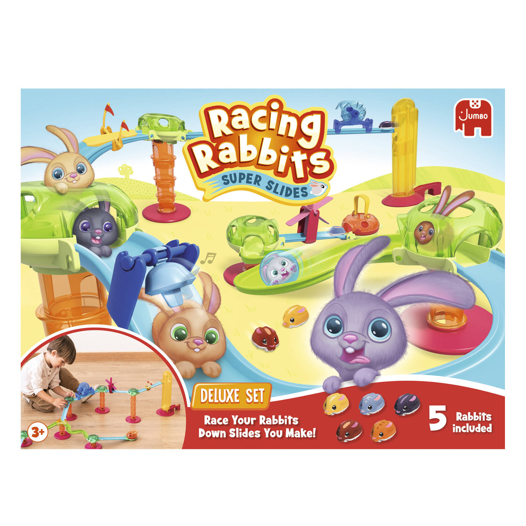Jumbo Racing Rabbits Deluxe Set knikkerbaan